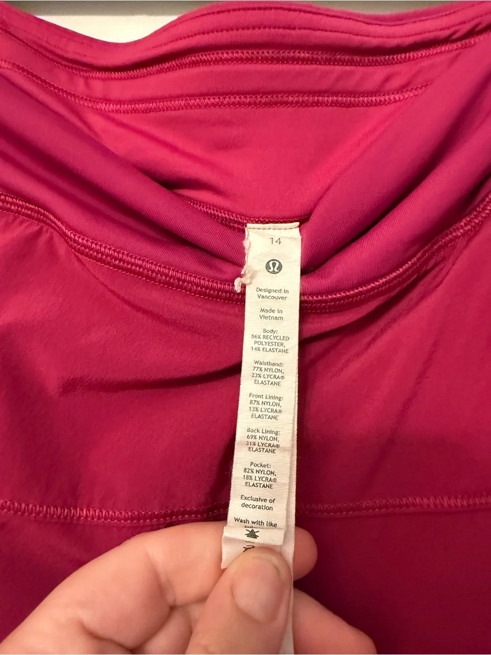 lululemon athletica Tiered Skirt in Magenta
